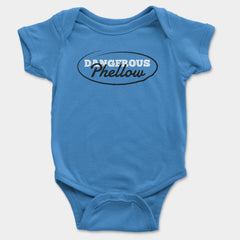 Dangerous Phellow Onesie/Romper in Orchid Blue Color