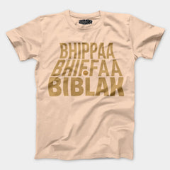Bhippa Bhiffa Biblak Men/Unisex T-Shirt in Peach Color