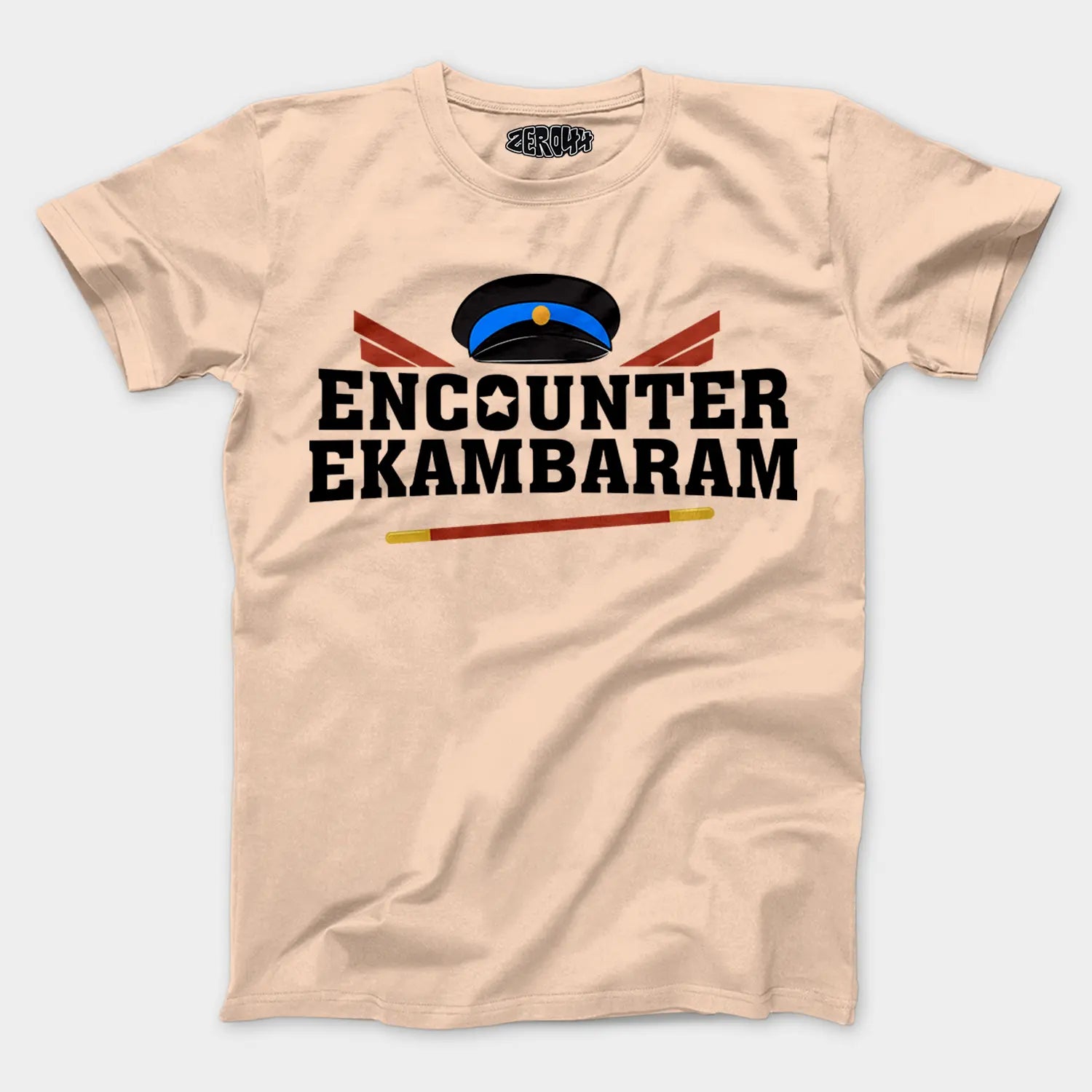 Encounter Ekambaram Men/Unisex T-Shirt in Peach Color