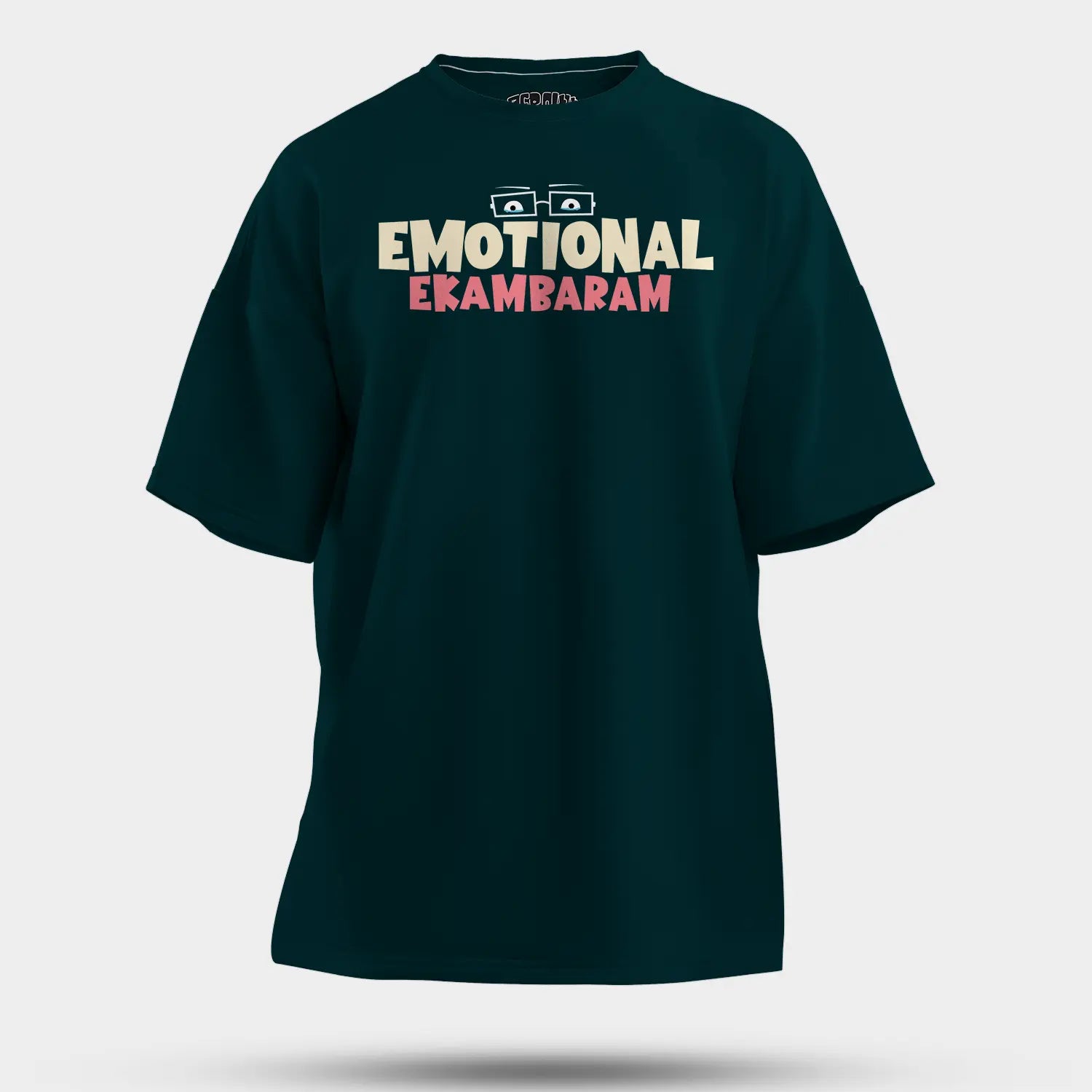 Emotional Ekambaram Men/Unisex Oversized T-Shirt in Petrol Blue Color