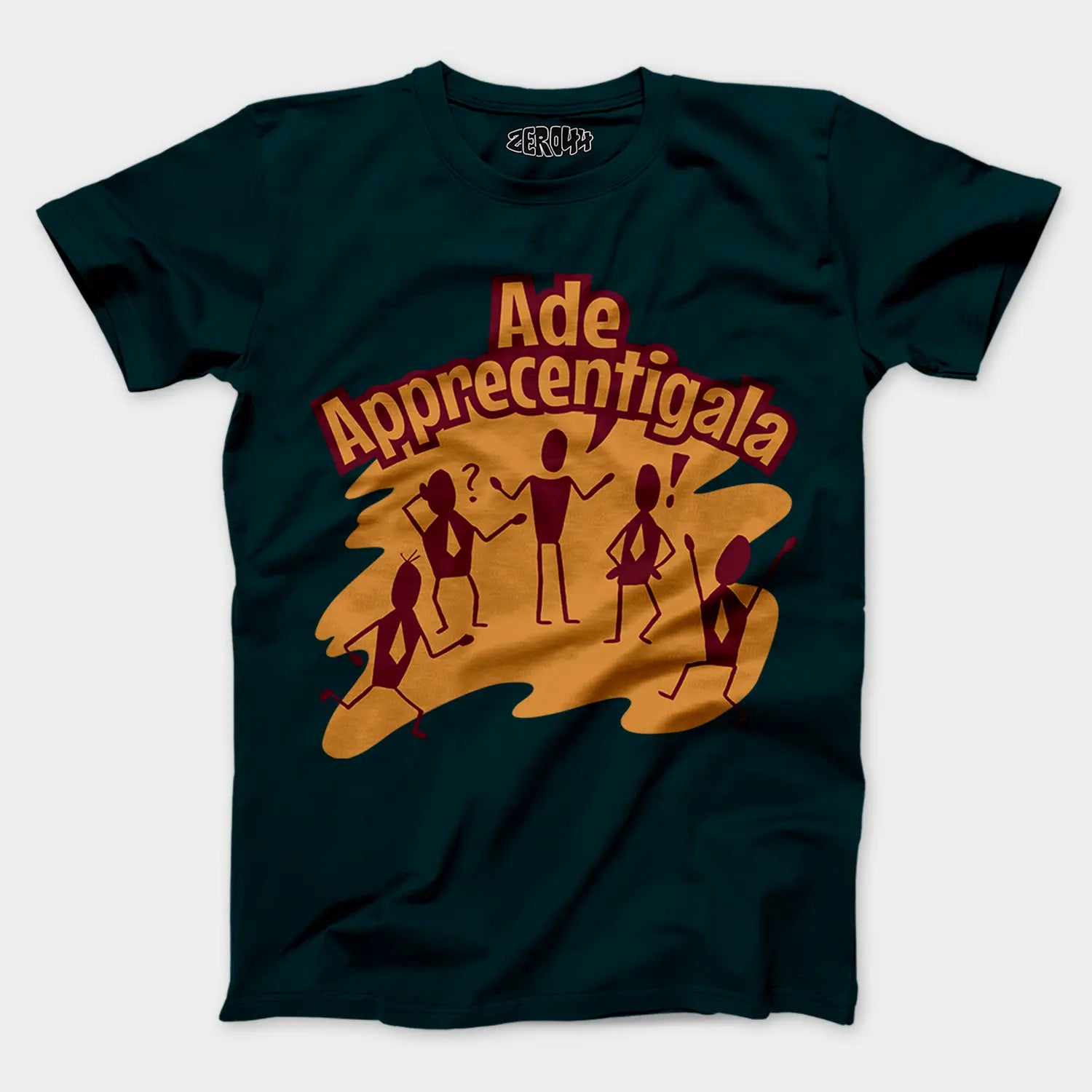 Ade Apprecentingala Men/Unisex T-Shirt in Petrol Blue Color