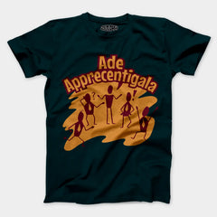 Ade Apprecentingala Men/Unisex T-Shirt in Petrol Blue Color
