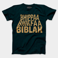 Bhippa Bhiffa Biblak Men/Unisex T-Shirt in Petrol Blue Color
