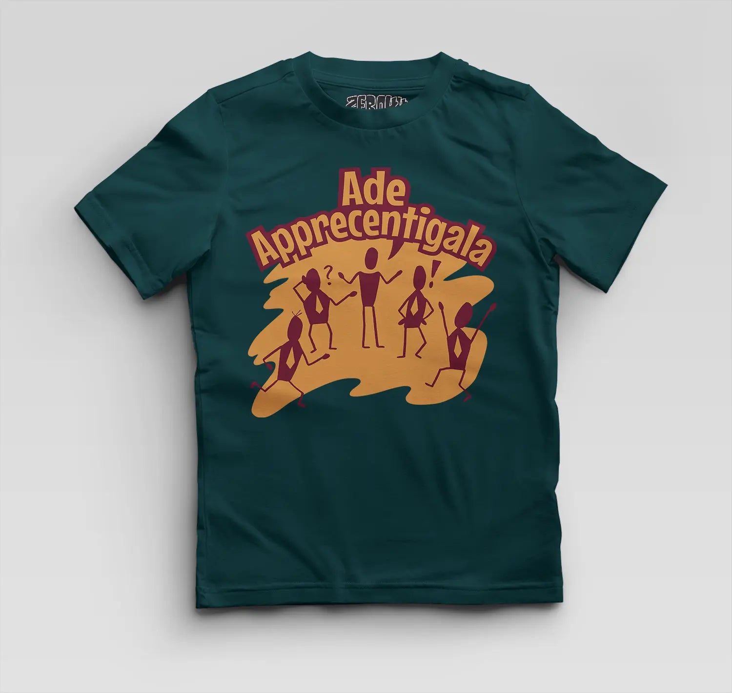 Ade Apprecentingala Boys Round Neck T-Shirt in Petrol Blue Color