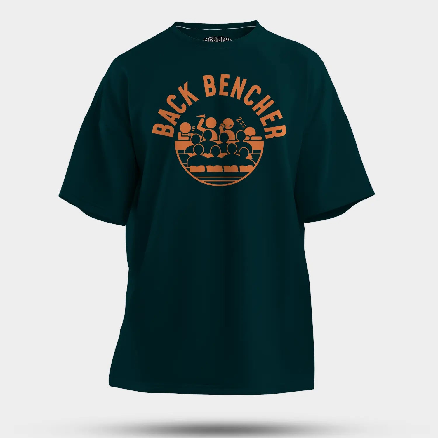 Back Bencher Men/Unisex Oversized T-Shirt in Petrol Blue Color