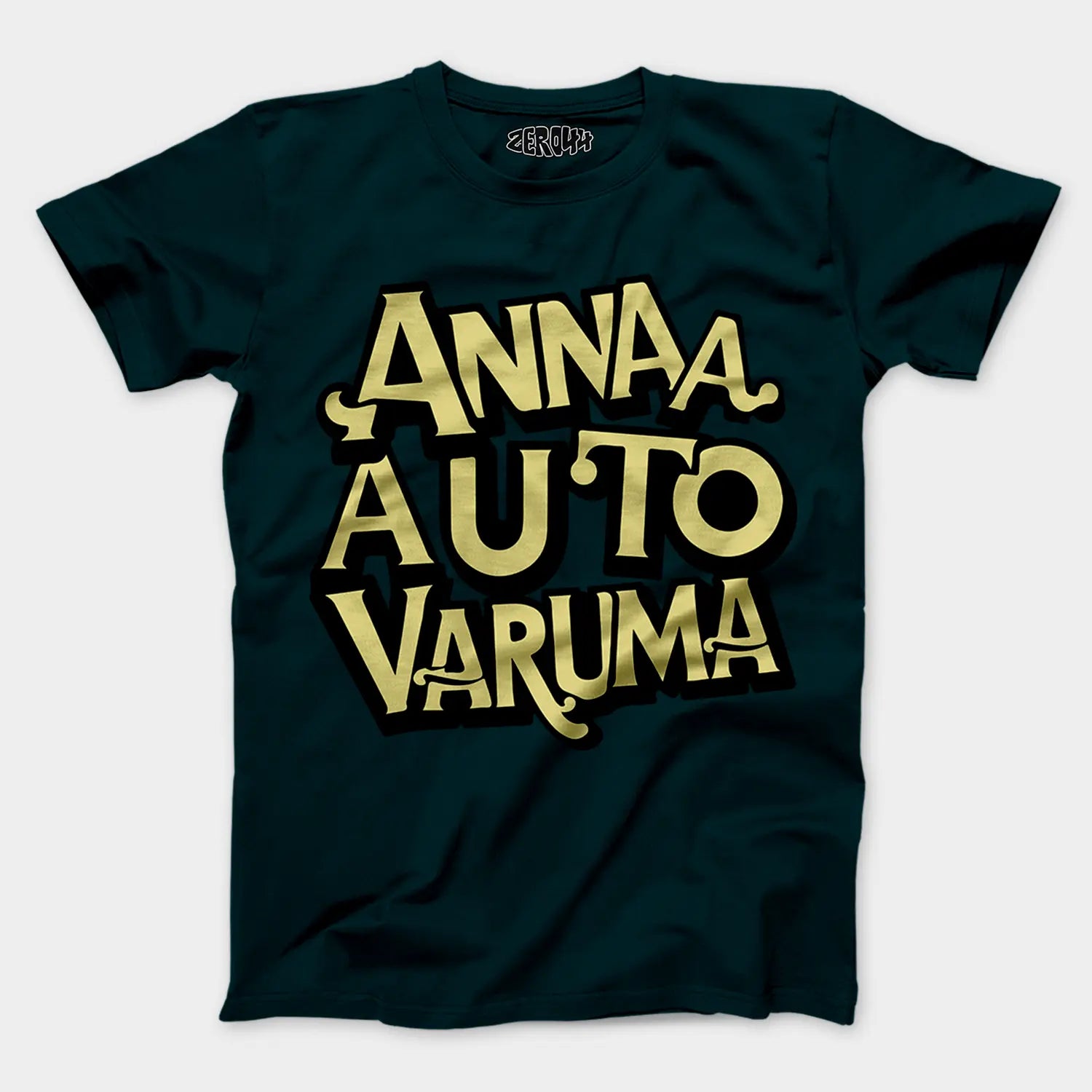 Anna Auto Varuma Men/Unisex T-Shirt in Petrol Blue Color