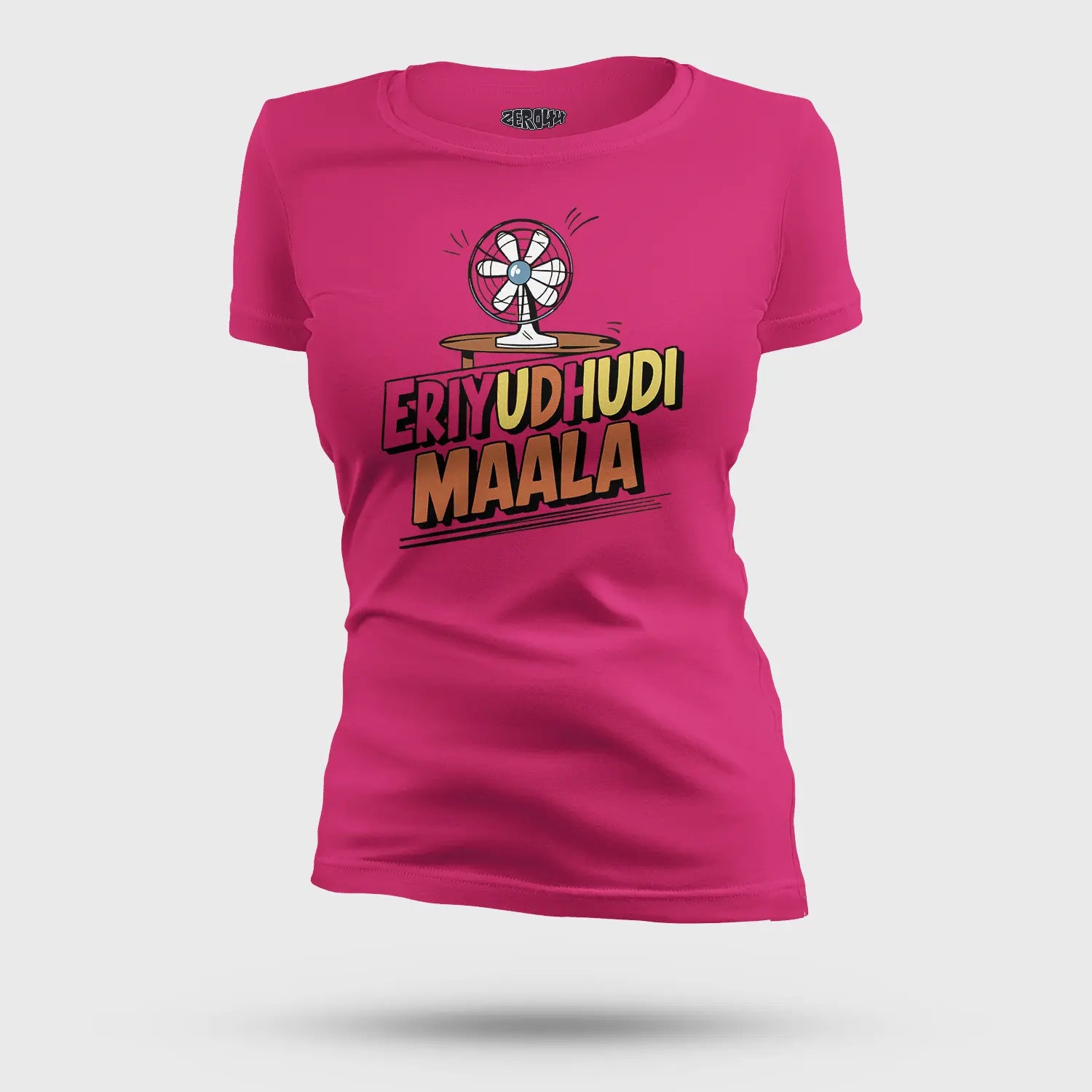 Eriyudhudi Maala Women's T-Shirt in Pink Color
