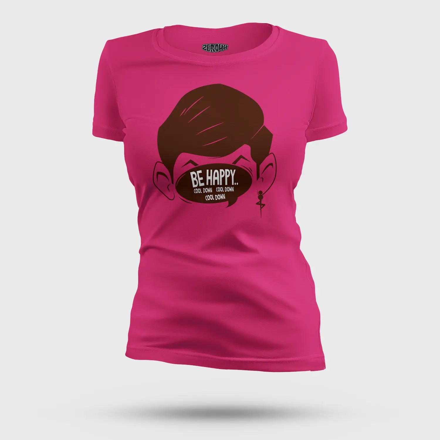 Be Happy Cool Down Cool Down Cool Down Women's T-Shirt in Pink Color