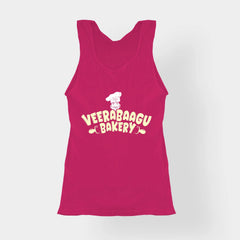 Veerabaagu Bakery Women's Tank Top in Pink Color