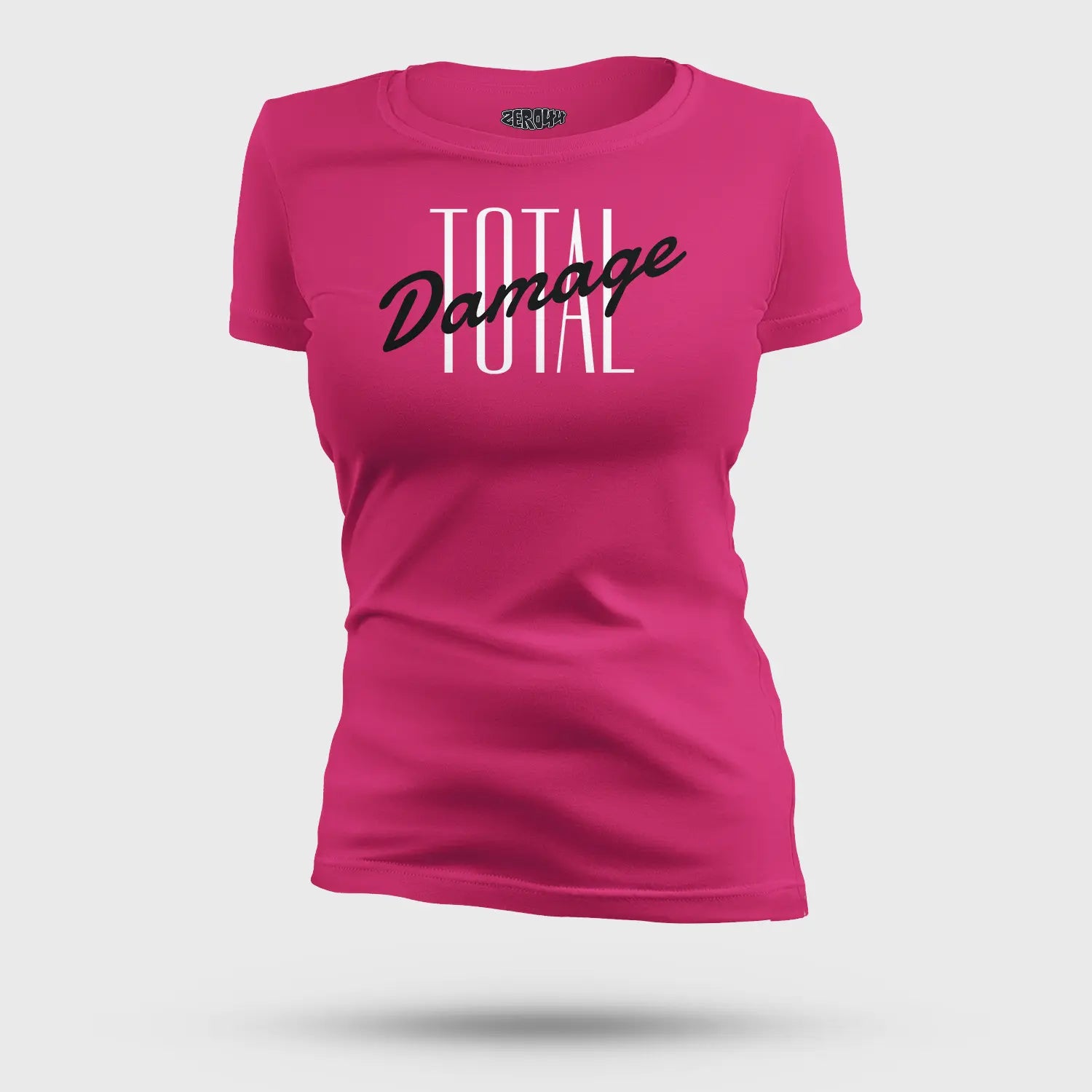 Total Damage Women's T-Shirt in Pink Color