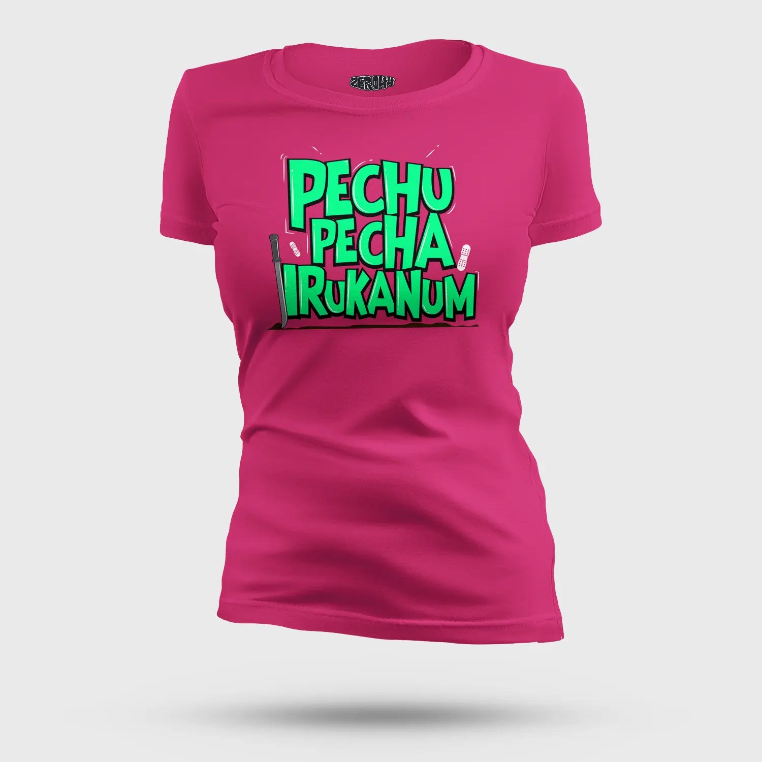 Pechu Pecha Irrukanum Women's T-Shirt in Pink Color