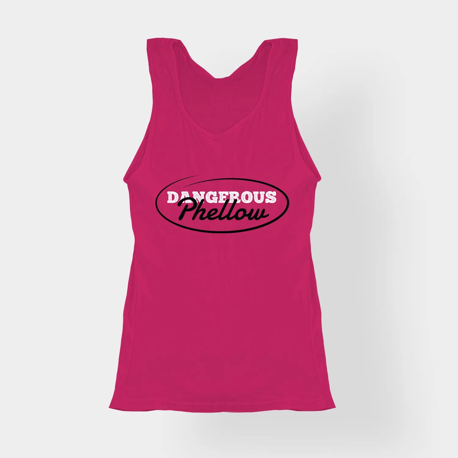 Dangerous Phellow Women's Tank Top in Pink Color