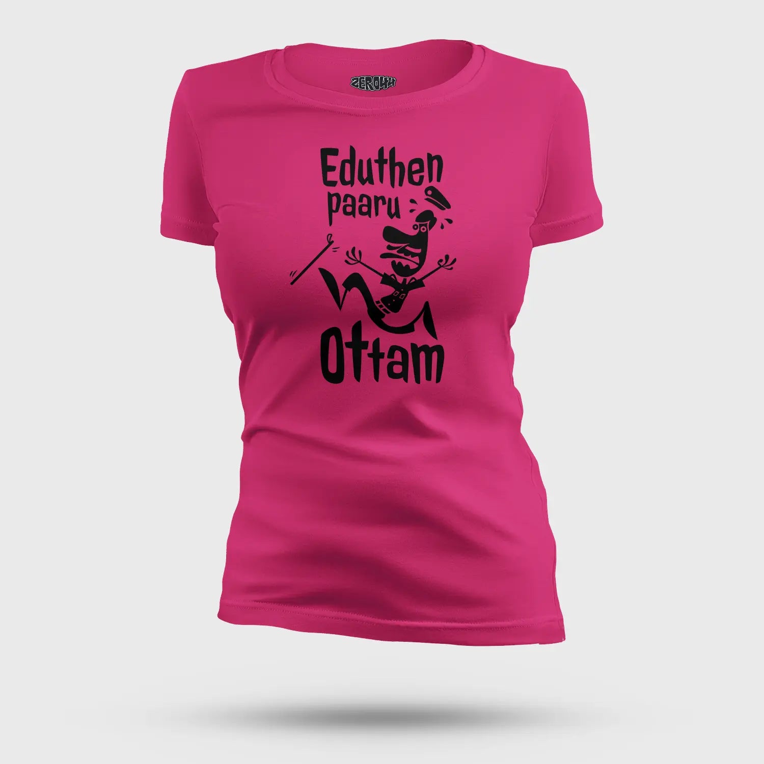 Eduthen Paaru Ottam Women's T-Shirt in Pink Color