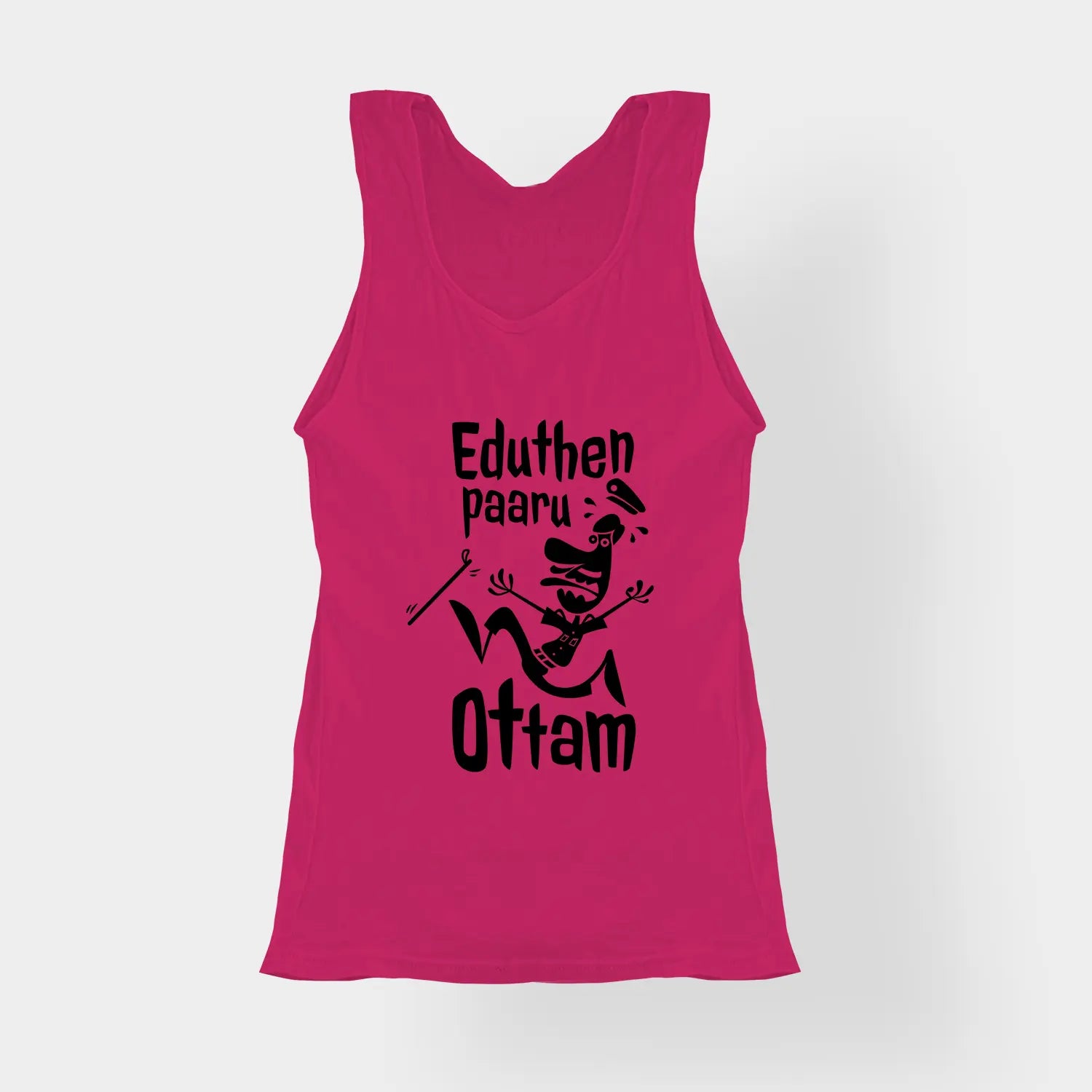 Eduthen Paaru Ottam Women's Tank Top in Pink Color