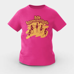 Ade Apprecentingala Girls Round Neck T-Shirt in Pink Color