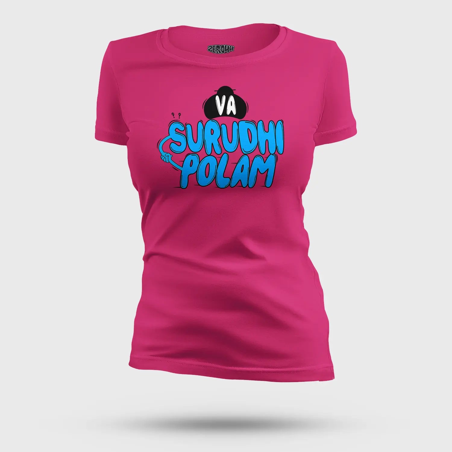 Va Surudhi Polam Women's T-Shirt in Pink Color