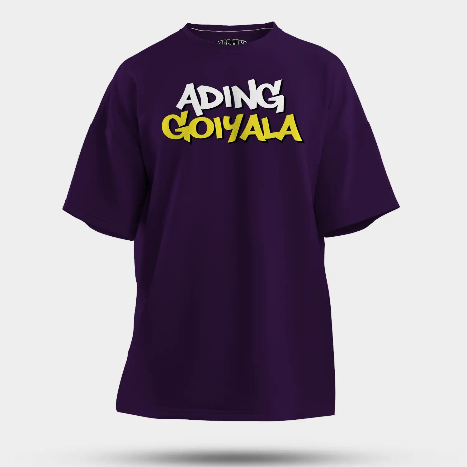 Ading Goiyala Men/Unisex Oversized T-Shirt in Purple Color