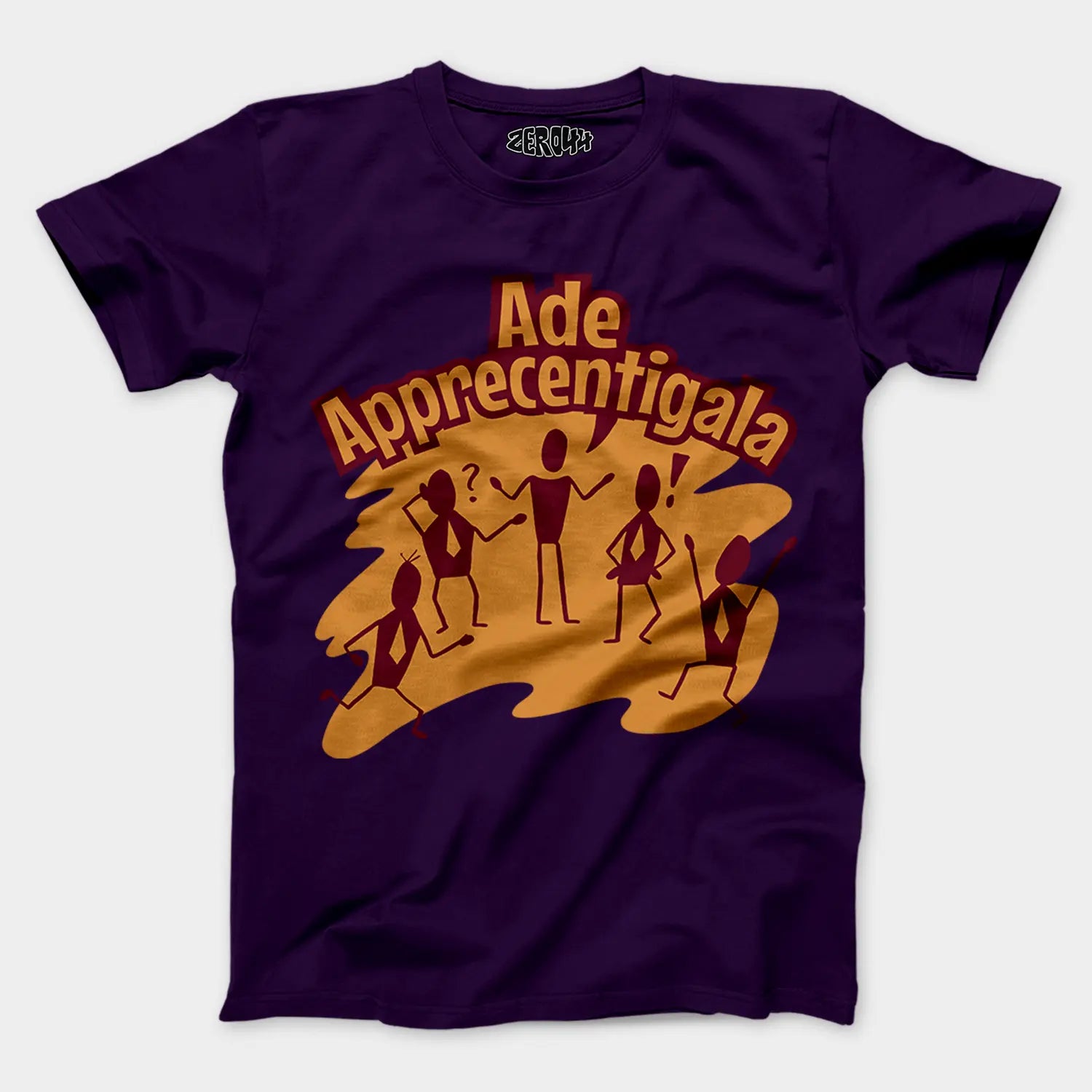 Ade Apprecentingala Men/Unisex T-Shirt in Purple Color