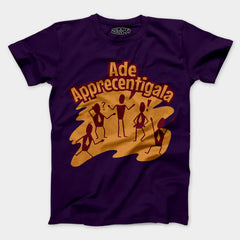 Ade Apprecentingala Men/Unisex T-Shirt in Purple Color
