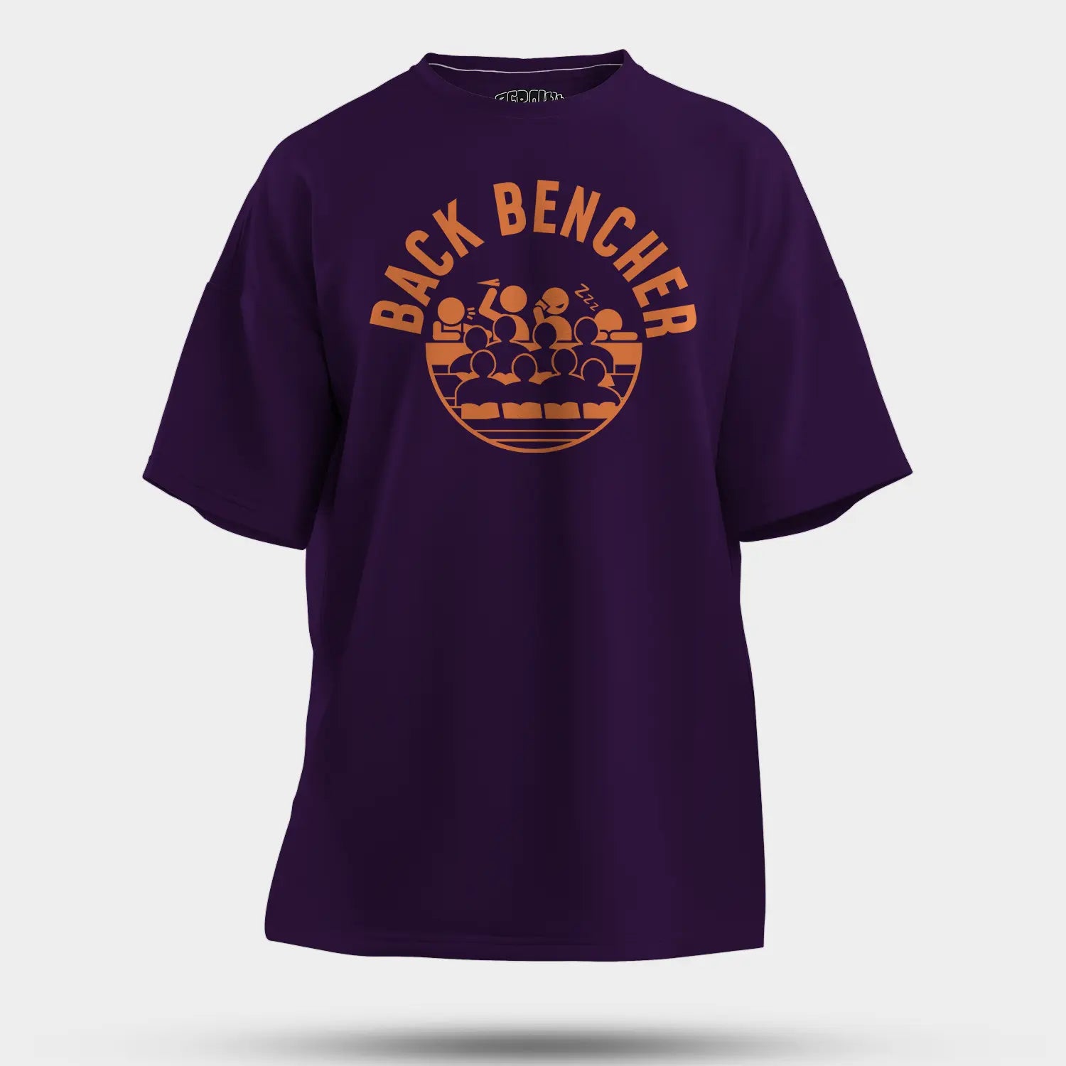 Back Bencher Men/Unisex Oversized T-Shirt in Purple Color