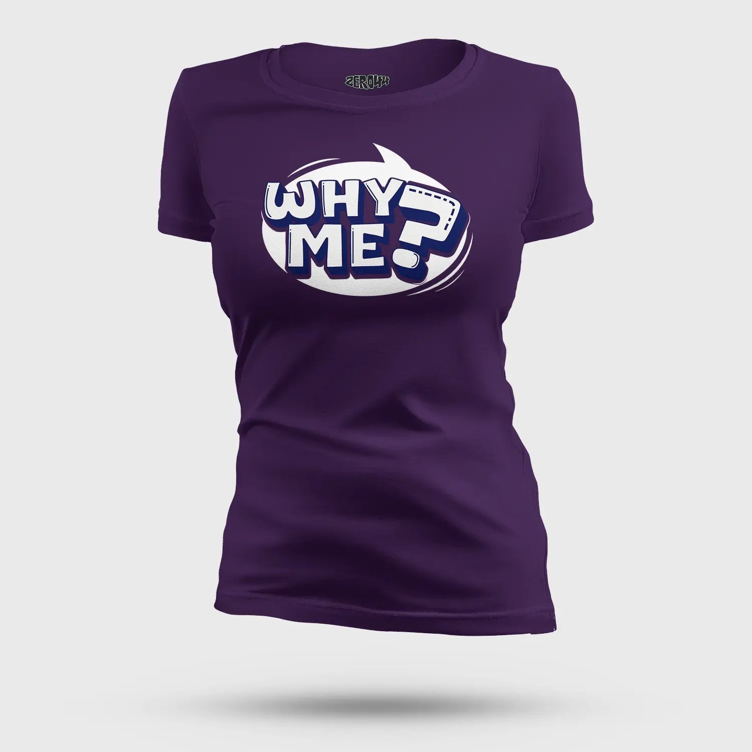 Why Me? Women's T-Shirt in Purple Color