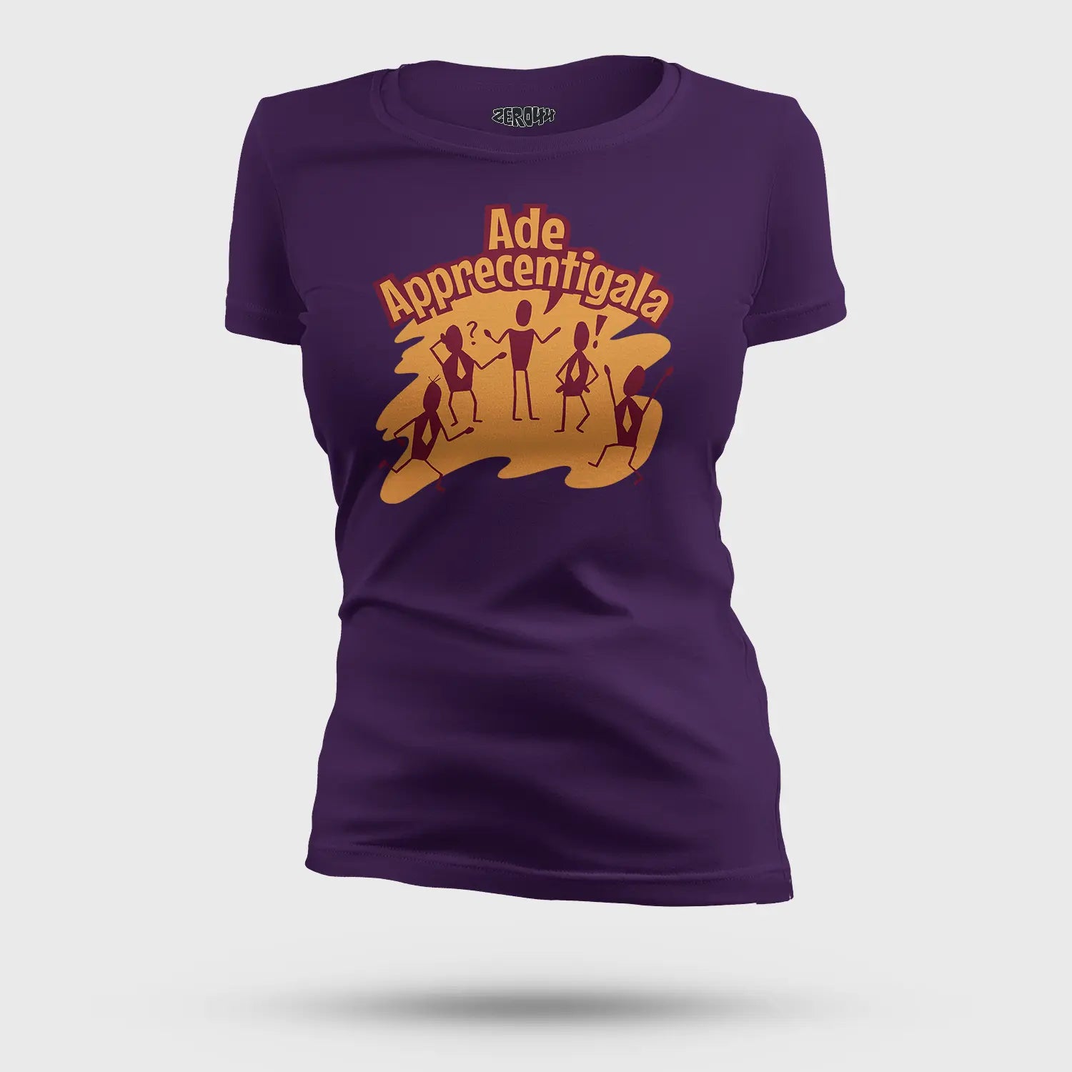 Ade Apprecentingala Women's T-Shirt in Purple Color