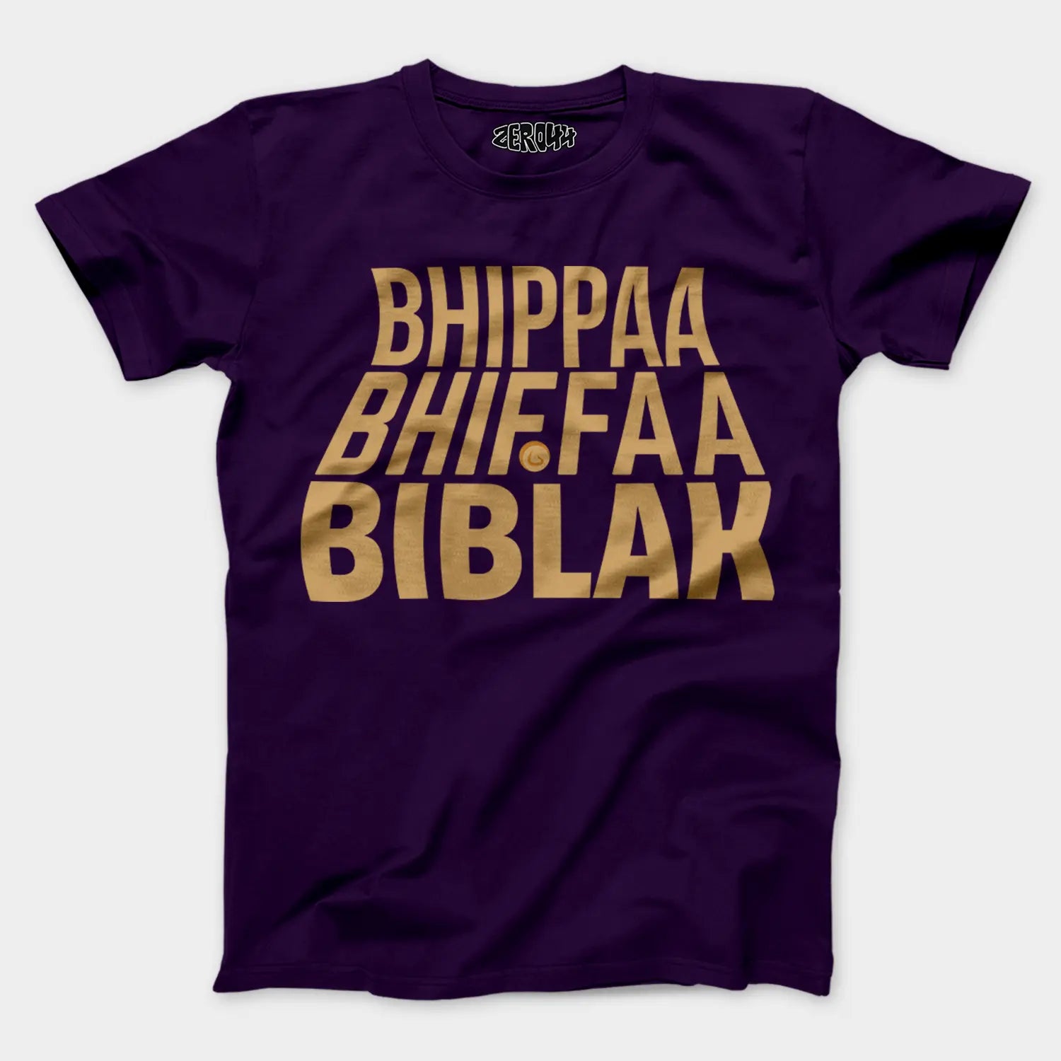 Bhippa Bhiffa Biblak Men/Unisex T-Shirt in Purple Color