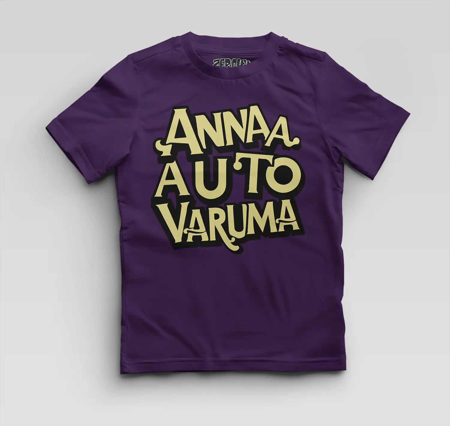 Anna Auto Varuma Boys Round Neck T-Shirt in Purple Color