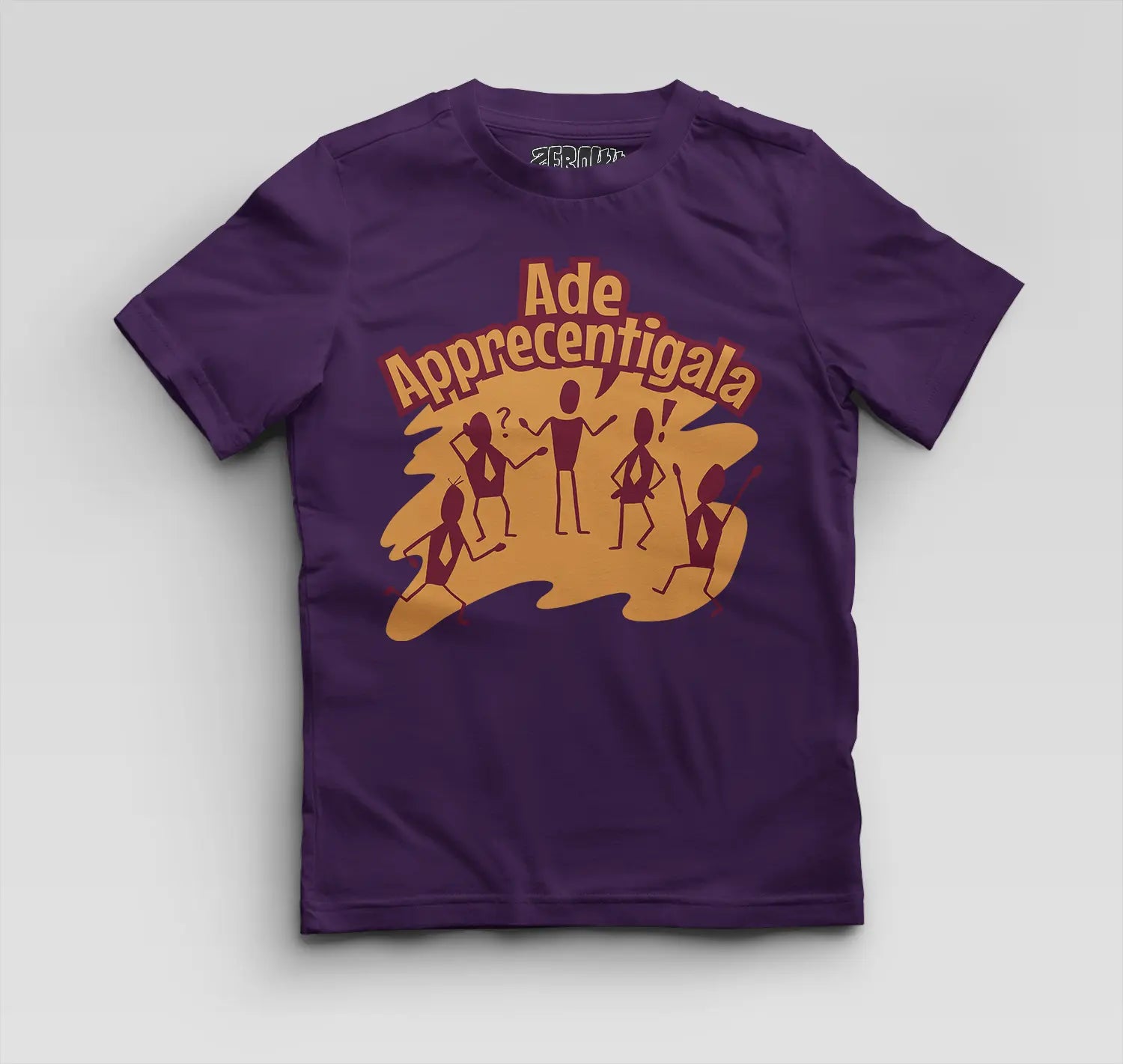Ade Apprecentingala Boys Round Neck T-Shirt in Purple Color