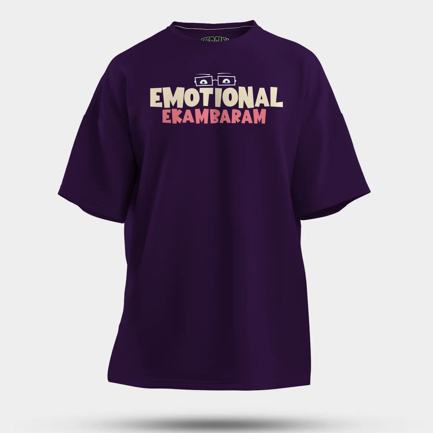 Emotional Ekambaram Men/Unisex Oversized T-Shirt in Purple Color