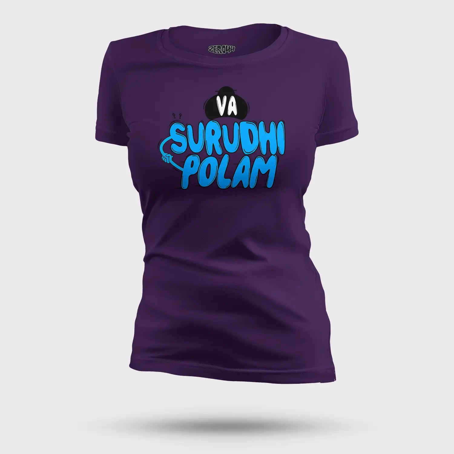 Va Surudhi Polam Women's T-Shirt in Purple Color