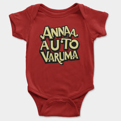 Anna Auto Varuma Onesie/Romper in Red Color
