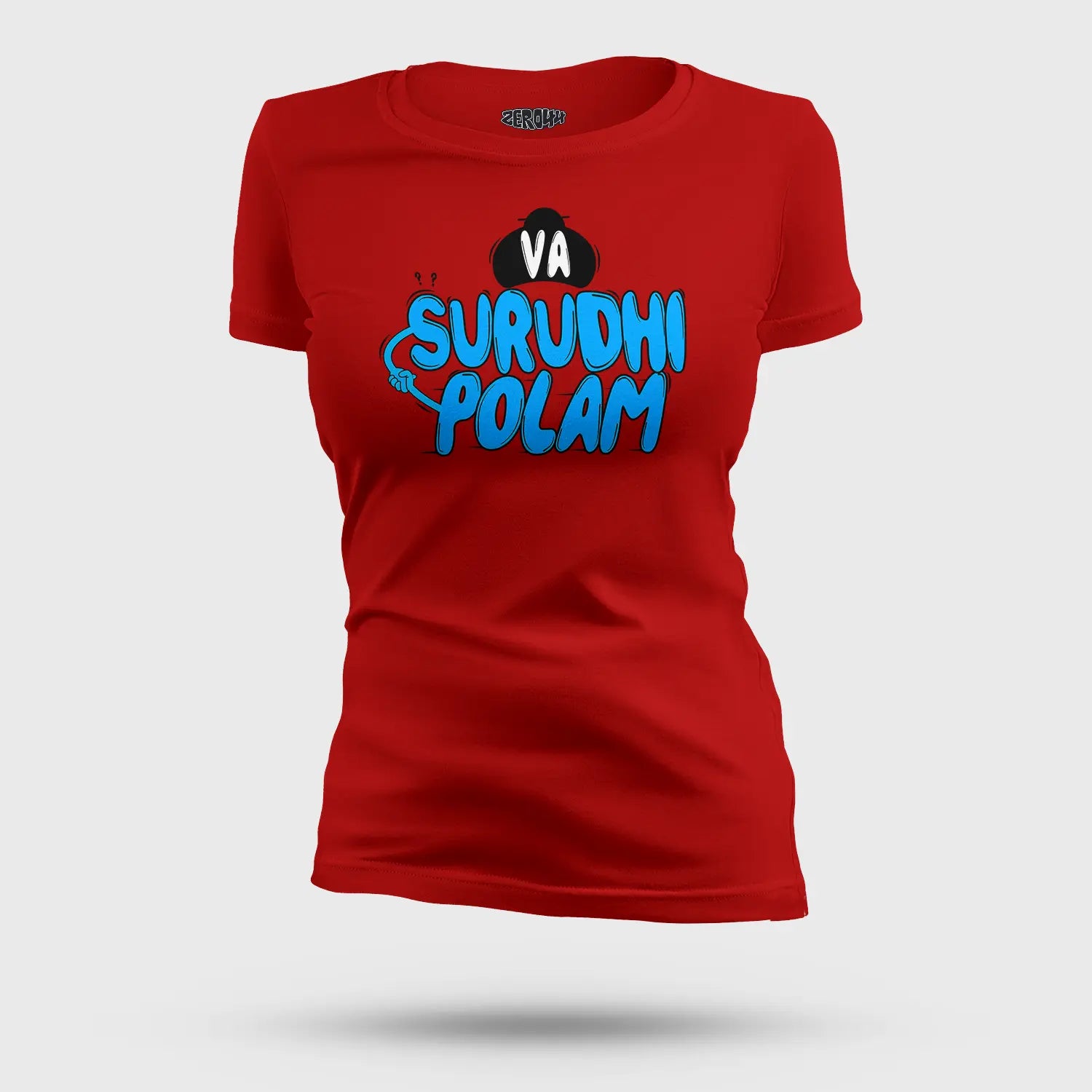 Va Surudhi Polam Women's T-Shirt in Red Color