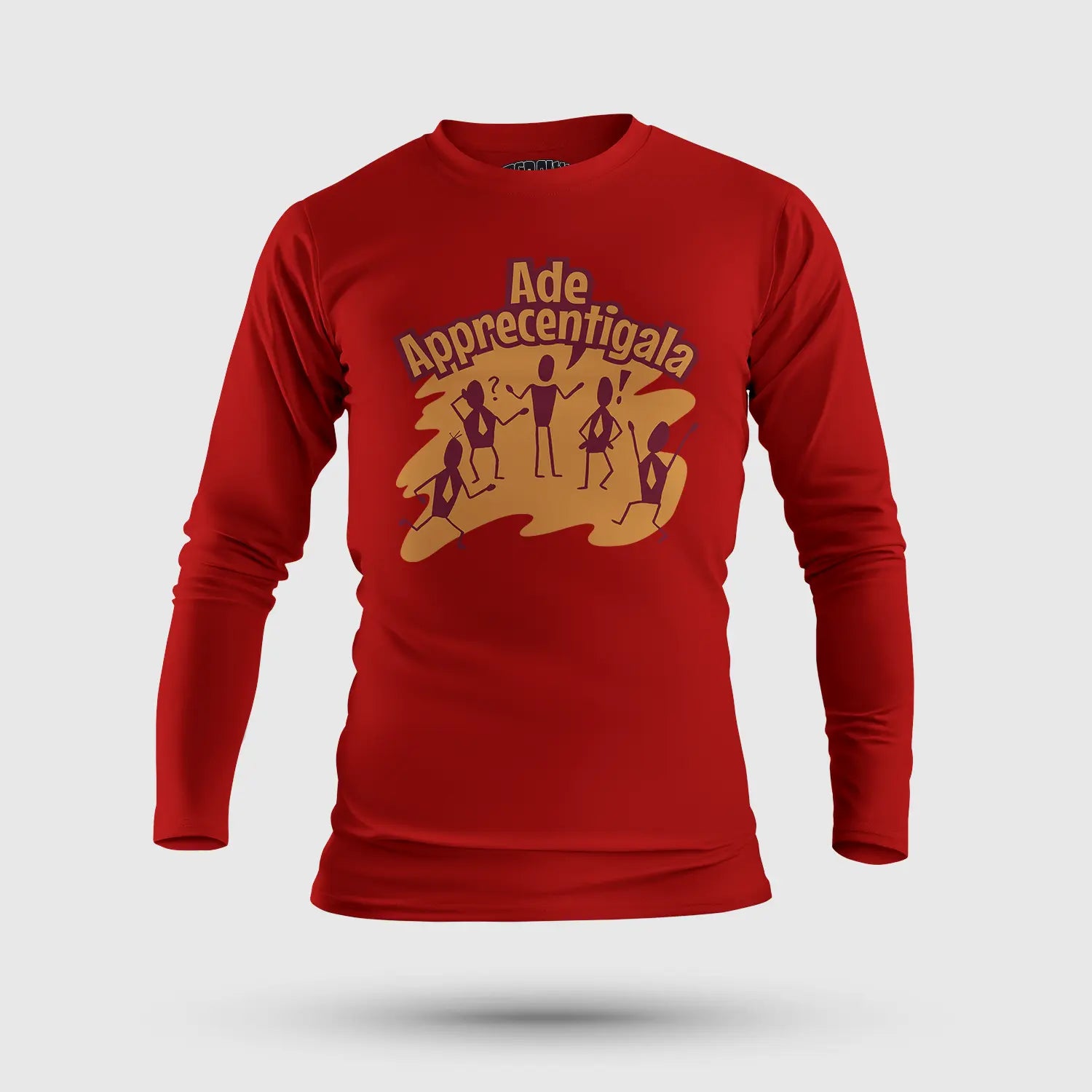 Ade Apprecentingala Men/Unisex Long Sleeve T-Shirt in Red Color