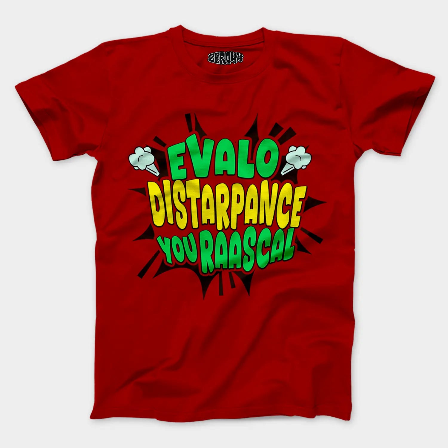 Evalo Distarpance You Raascal Men/Unisex T-Shirt in Red Color