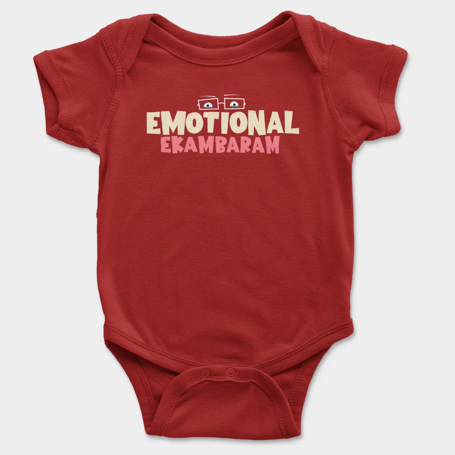 Emotional Ekambaram Onesie/Romper in Red Color