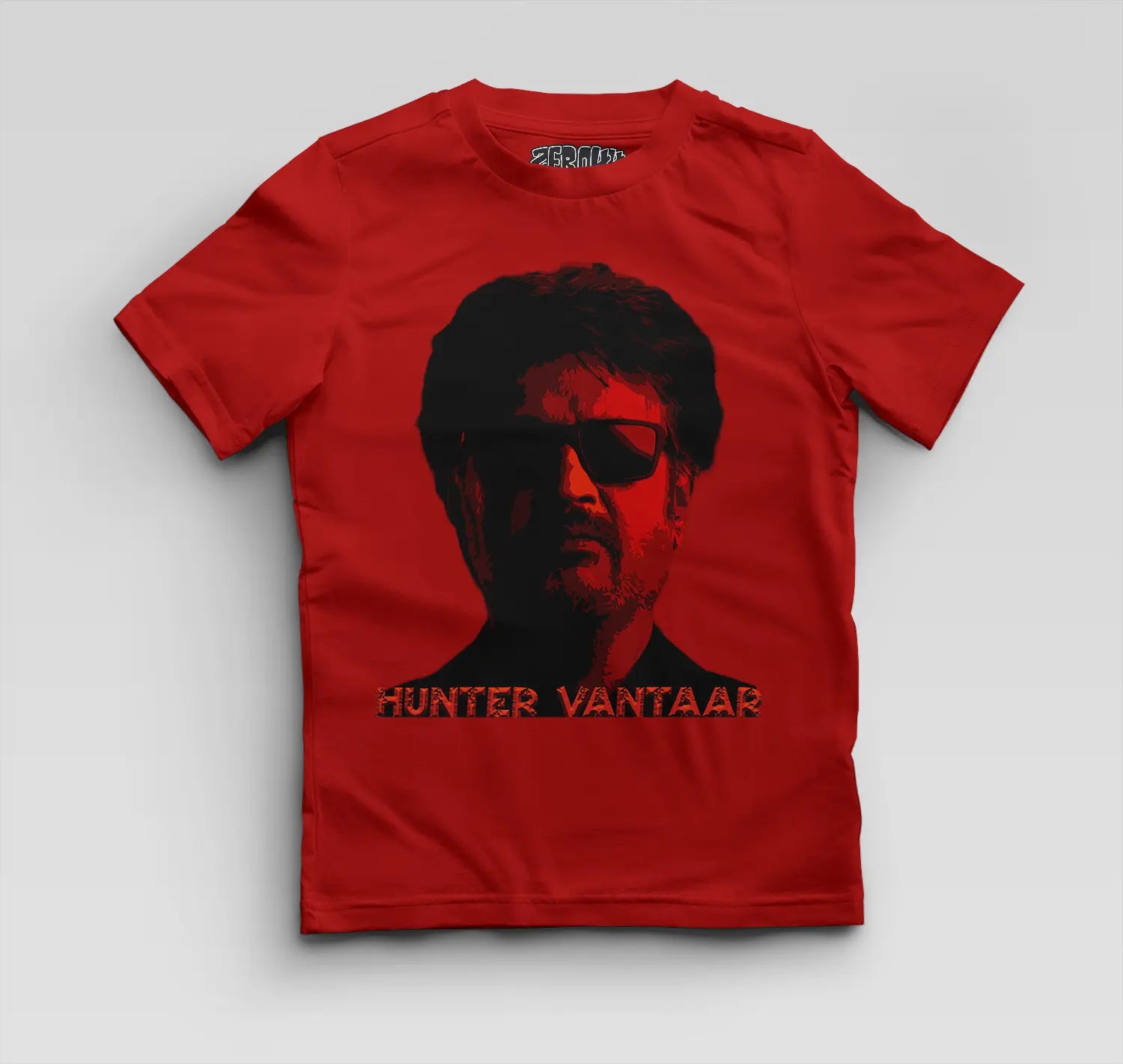 Hunter Vantaar Boys Round Neck T-Shirt in Red Color