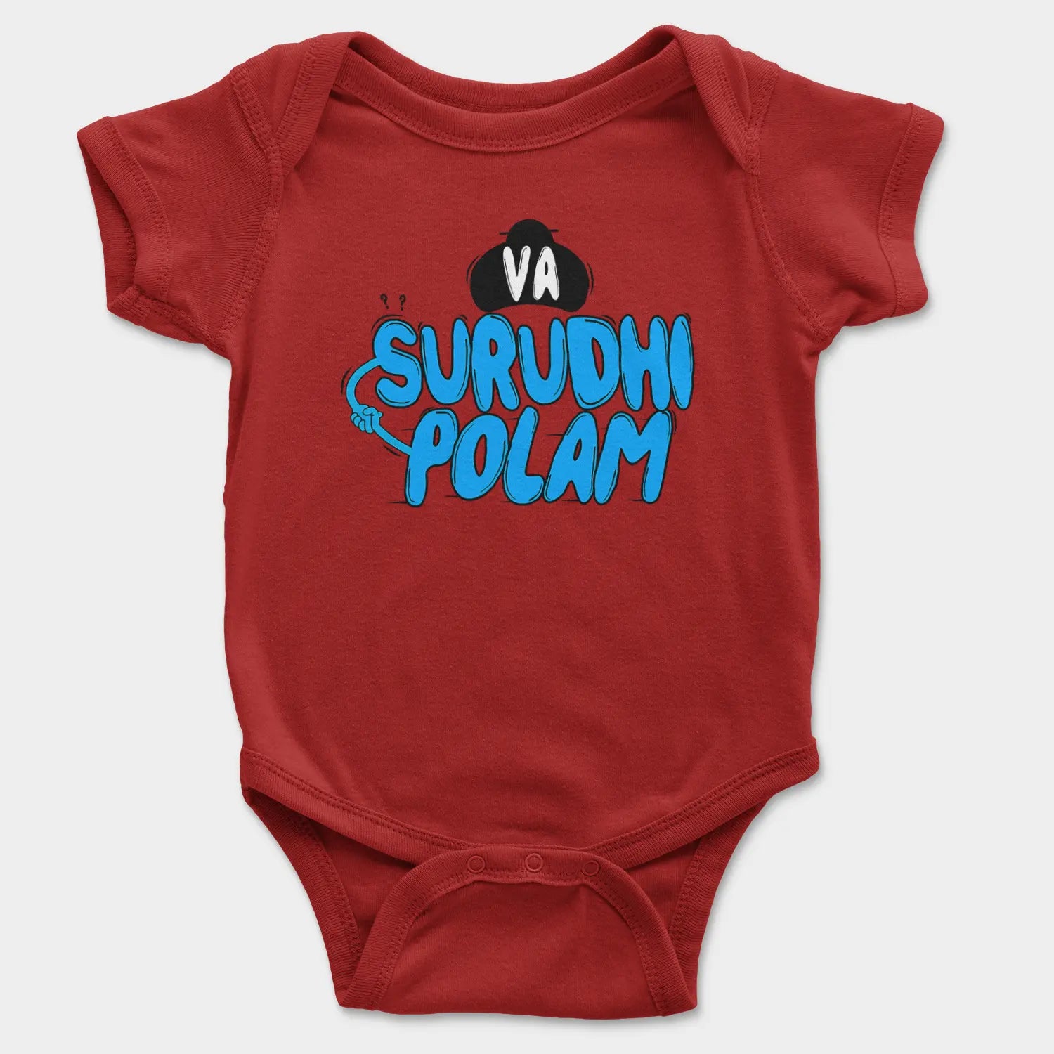 Va Surudhi Polam Onesie/Romper in Red Color