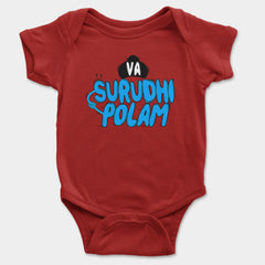 Va Surudhi Polam Onesie/Romper in Red Color