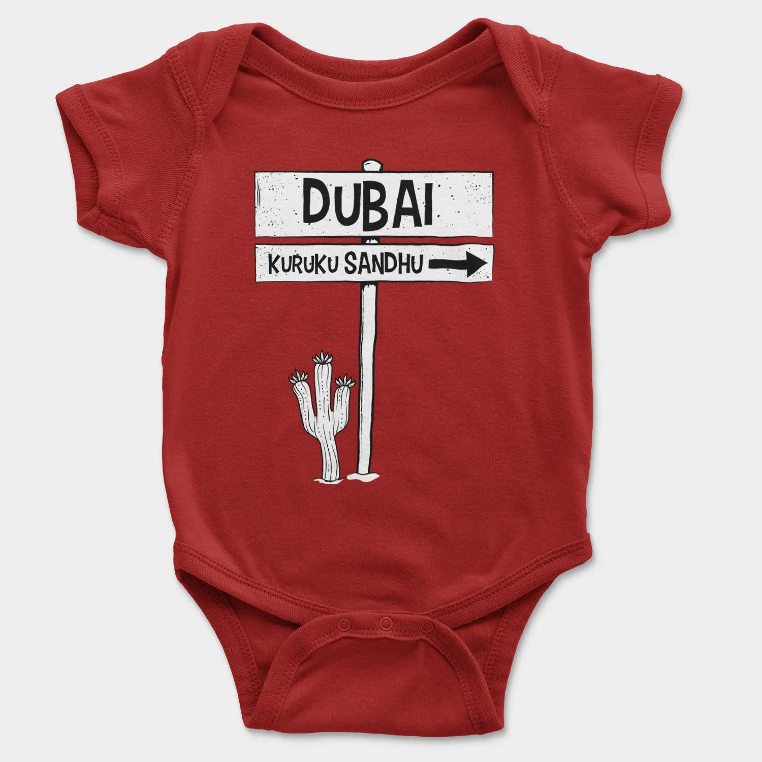 Dubai Kuruku Sandhu Onesie/Romper in Red Color