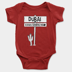 Dubai Kuruku Sandhu Onesie/Romper in Red Color