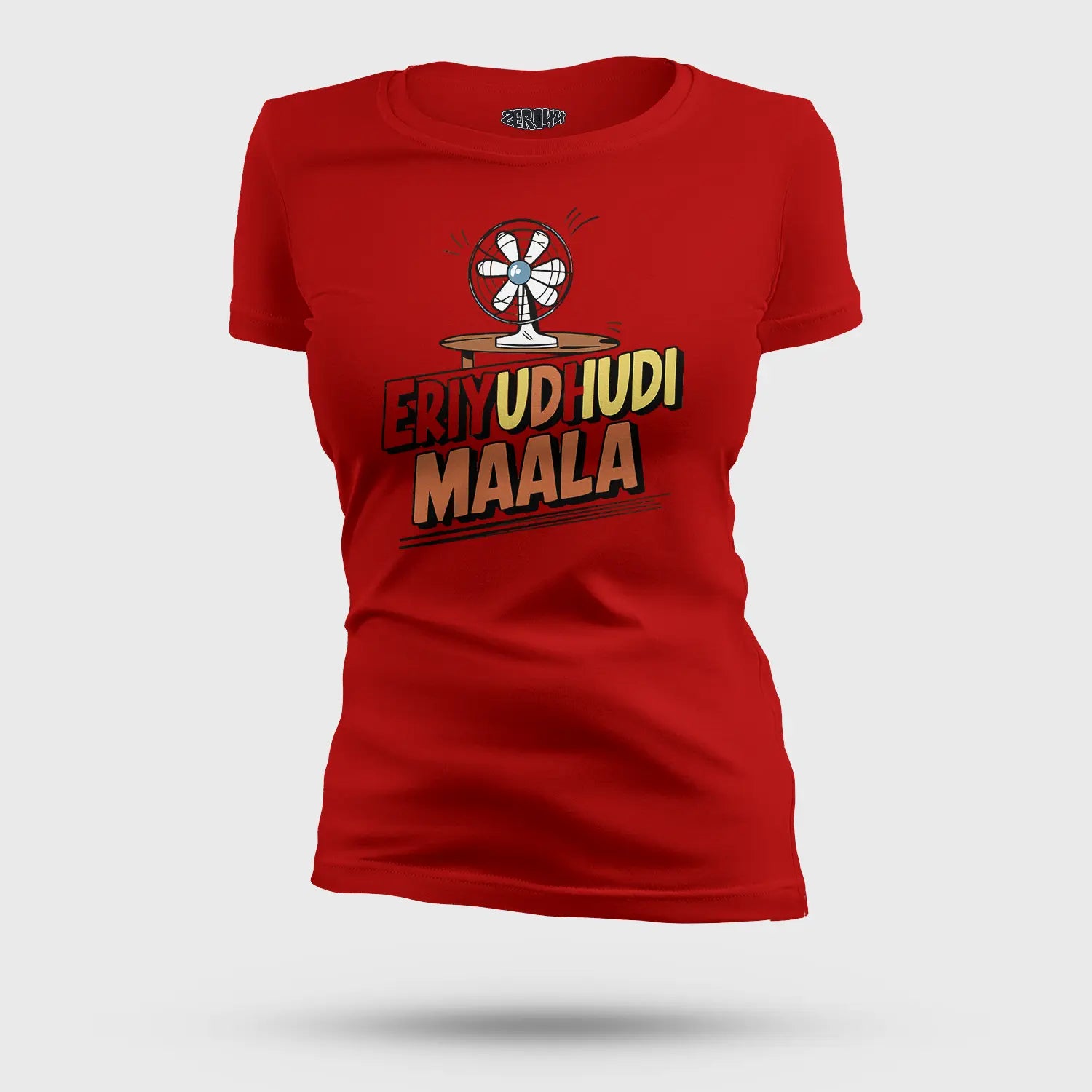 Eriyudhudi Maala Women's T-Shirt in Red Color