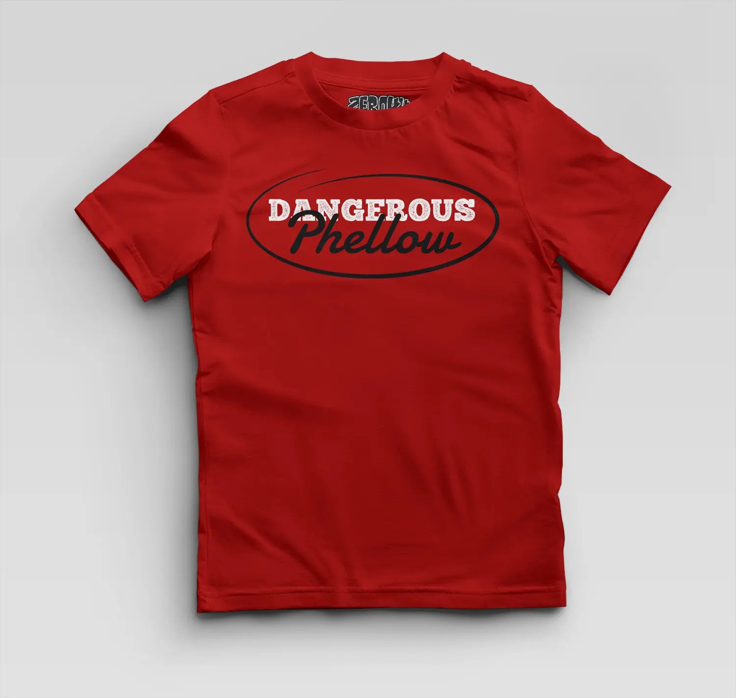 Dangerous Phellow Boys Round Neck T-Shirt in Red Color