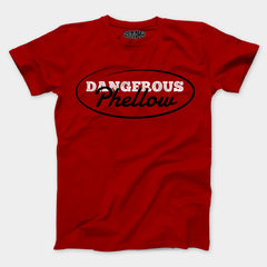 Dangerous Phellow Men/Unisex T-Shirt in Red Color