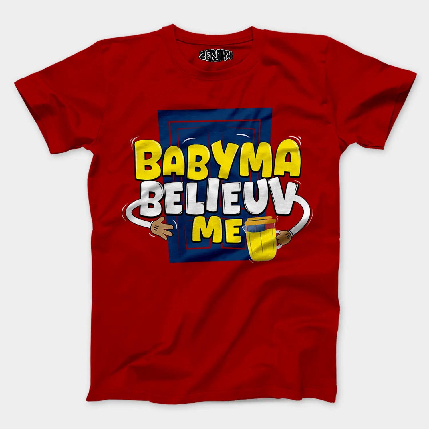 Babyma Belieuv Me Men/Unisex T-Shirt in Red Color