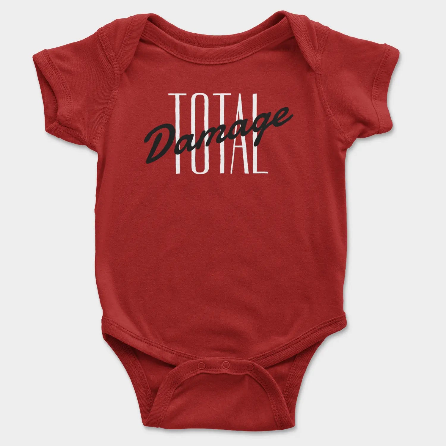 Total Damage Onesie/Romper in Red Color