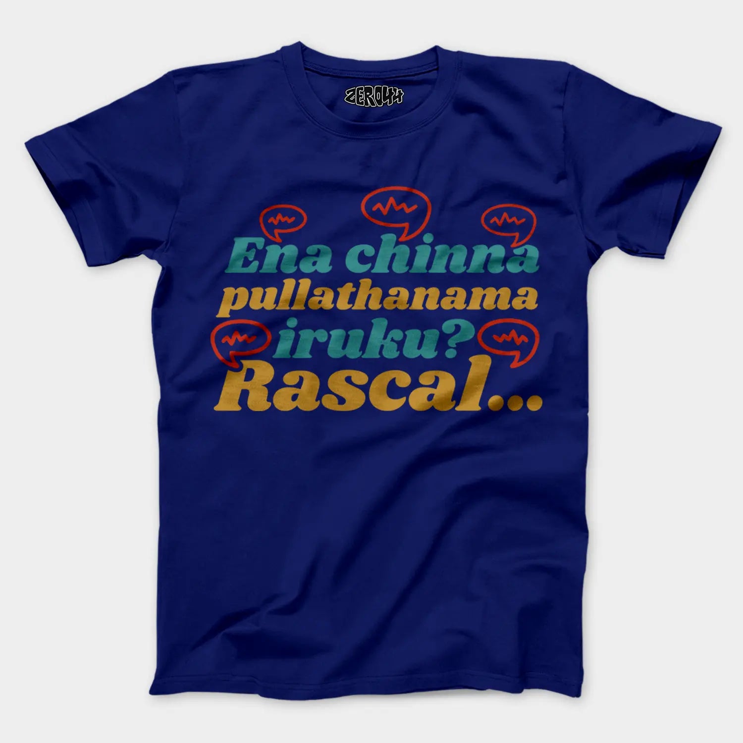Ena Chinna Pulla Thanama Iruku Rascal Men/Unisex T-Shirt in Royal Blue Color