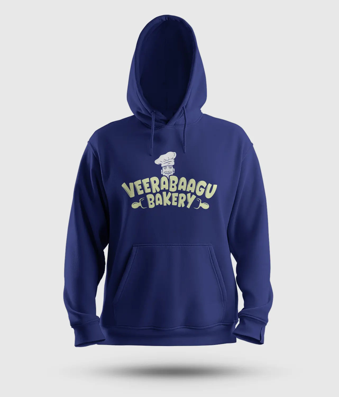 Veerabaagu Bakery Men/Unisex Hoodie in Royal Blue Color