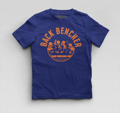 Back Bencher Boys Round Neck T-Shirt in Royal Blue Color