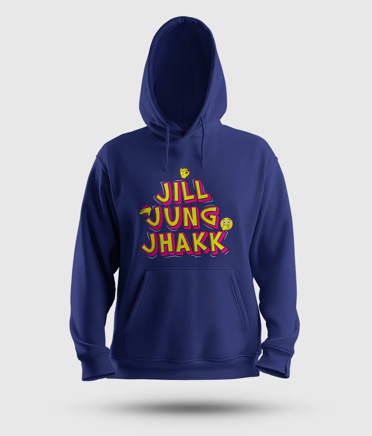 Jill Jung Jhakk Men/Unisex Hoodie in Royal Blue Color